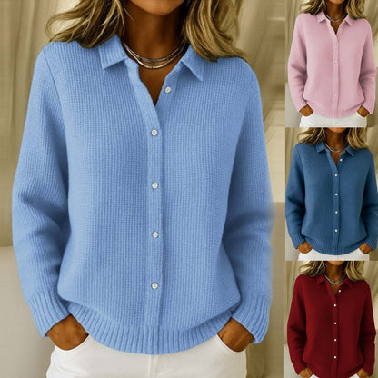 Pull Tricoté Femme à Boutons