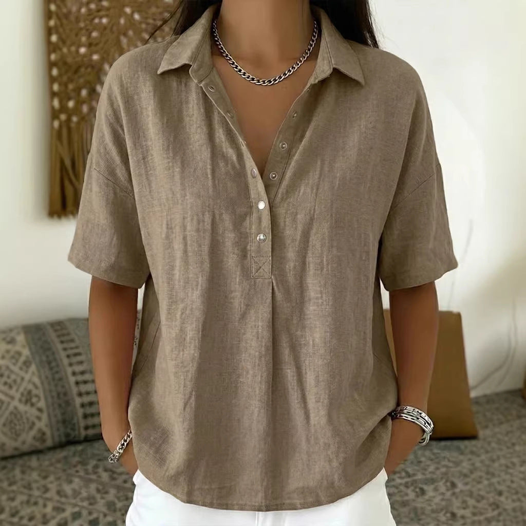 Chemise Femme Col Revers
