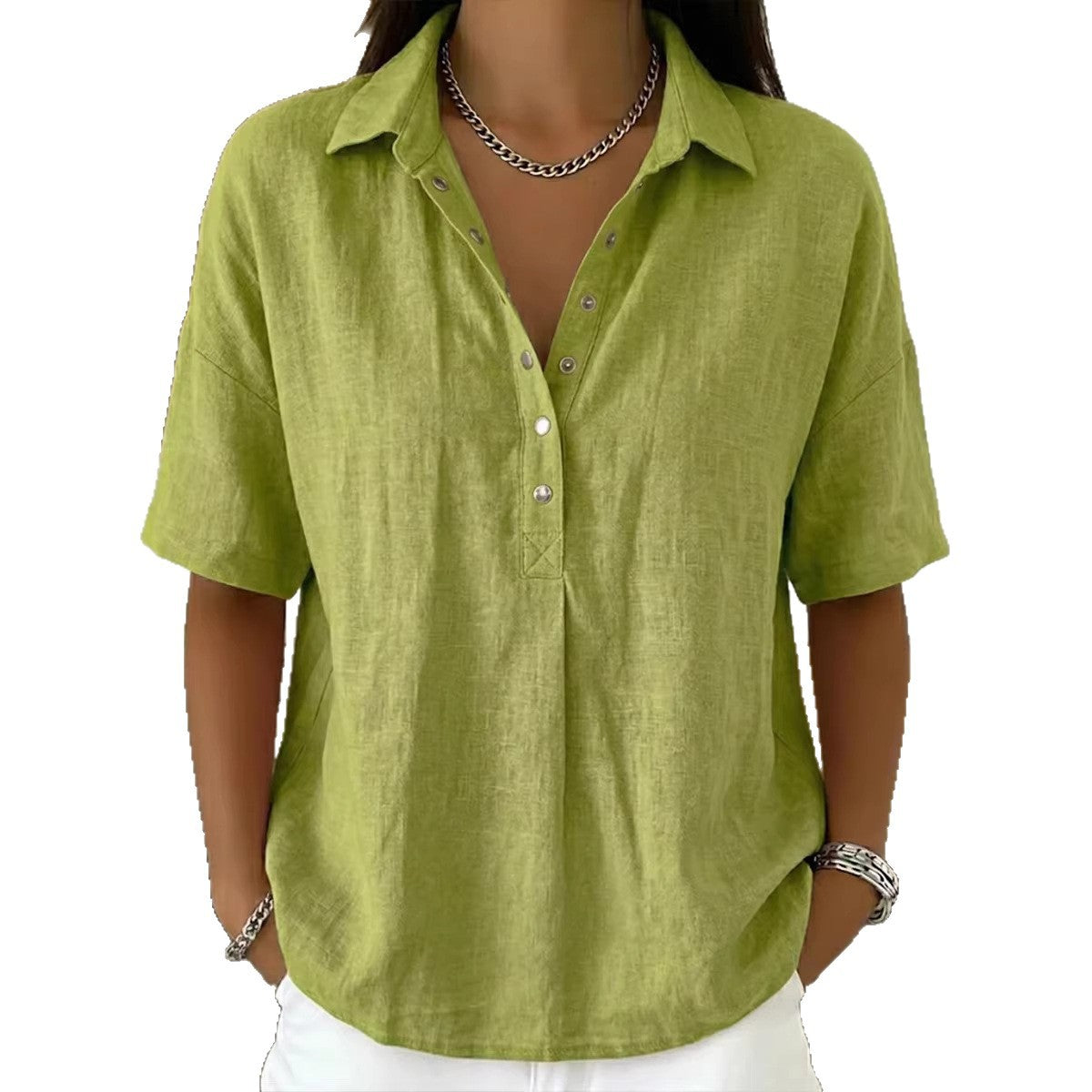 Chemise Femme Col Revers