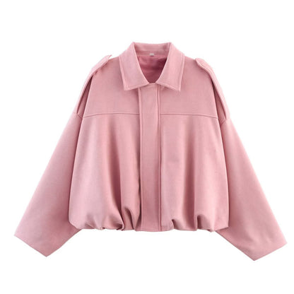 Veste Pilote Élégance Oversize