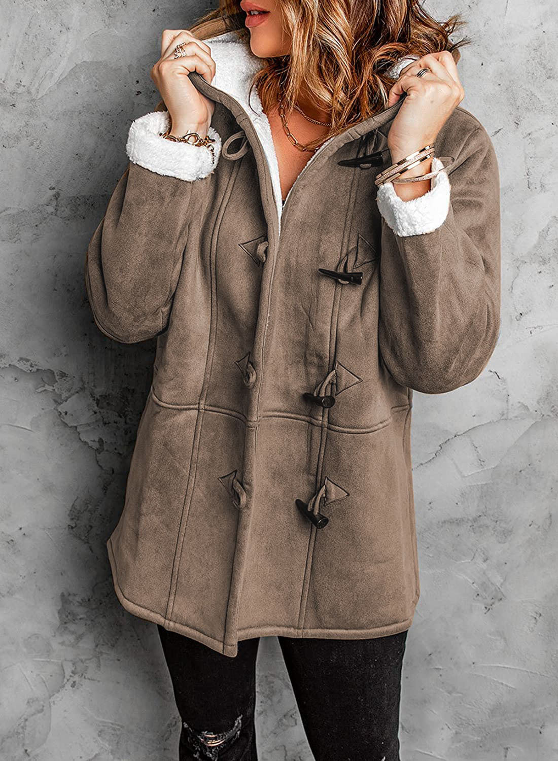 Signature Élégance – Manteau Mi-Long Femme