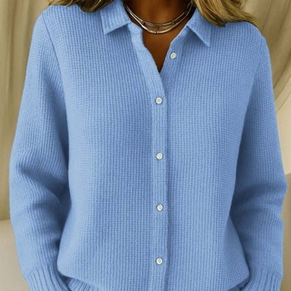 Pull Tricoté Femme à Boutons