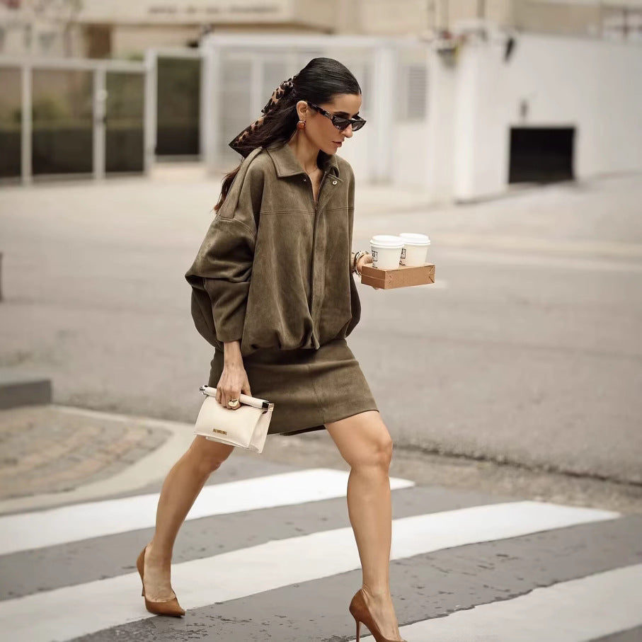 Veste Pilote Élégance Oversize