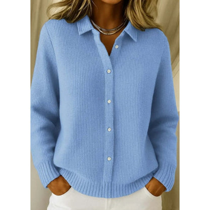 Pull Tricoté Femme à Boutons