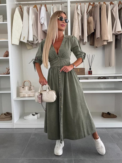 Robe Élégance Sculptante Col V