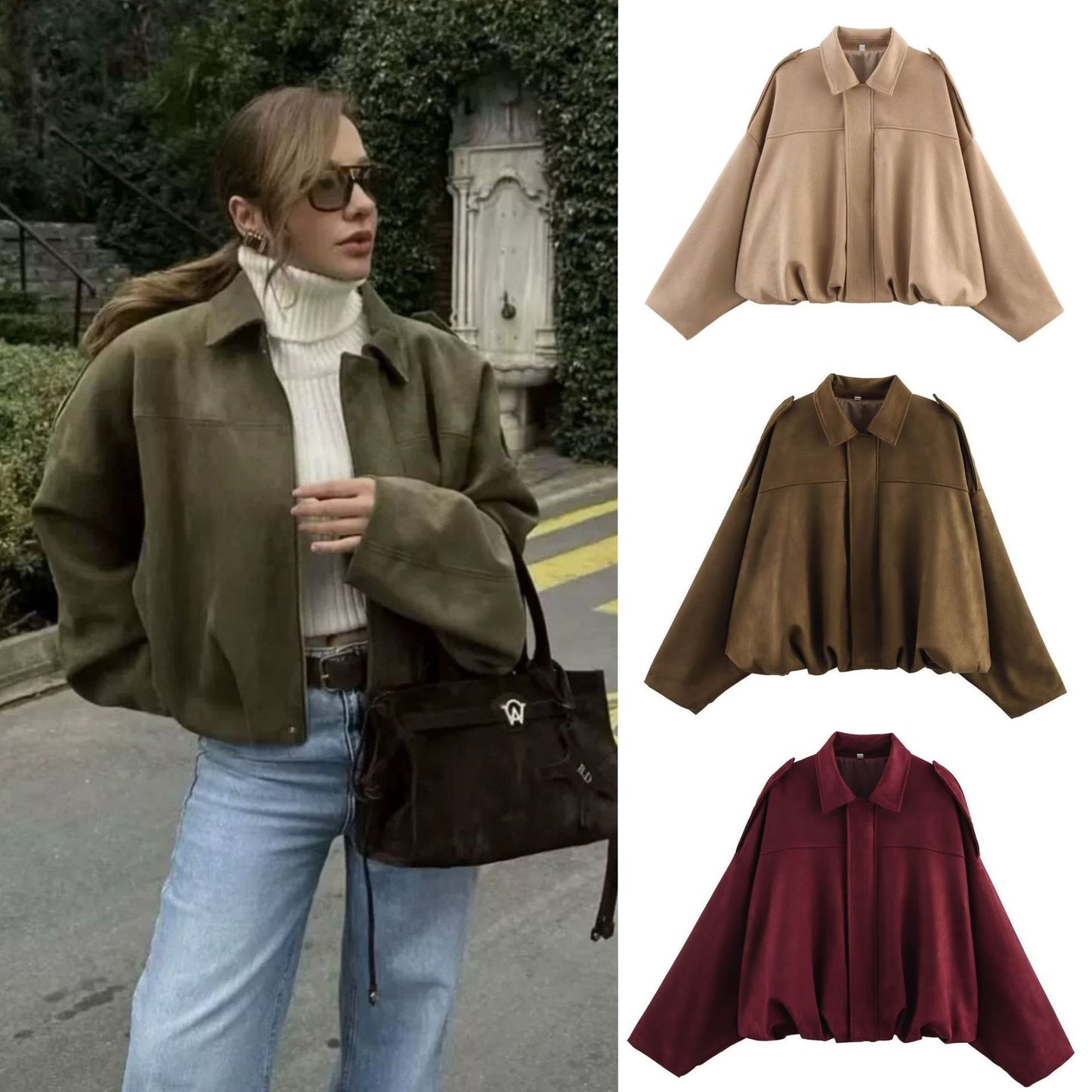 Veste Pilote Élégance Oversize