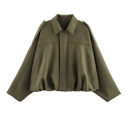 Veste Pilote Élégance Oversize