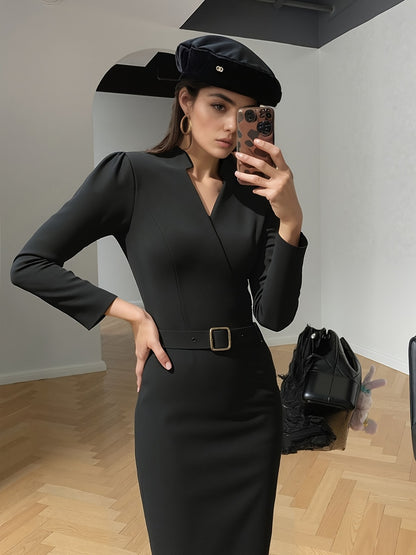 Robe Tailleur Chic Col V