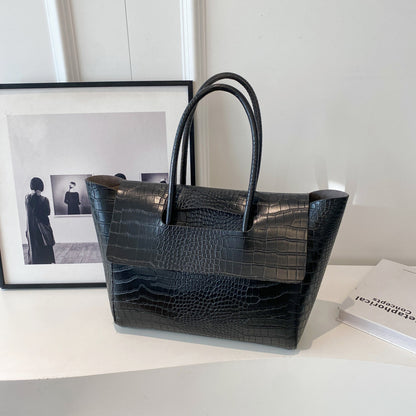 Sac à Main Femme Grande Capacité Motif Pierre – Sac Cabas Élégant et Tendance pour le Travail & Quotidien