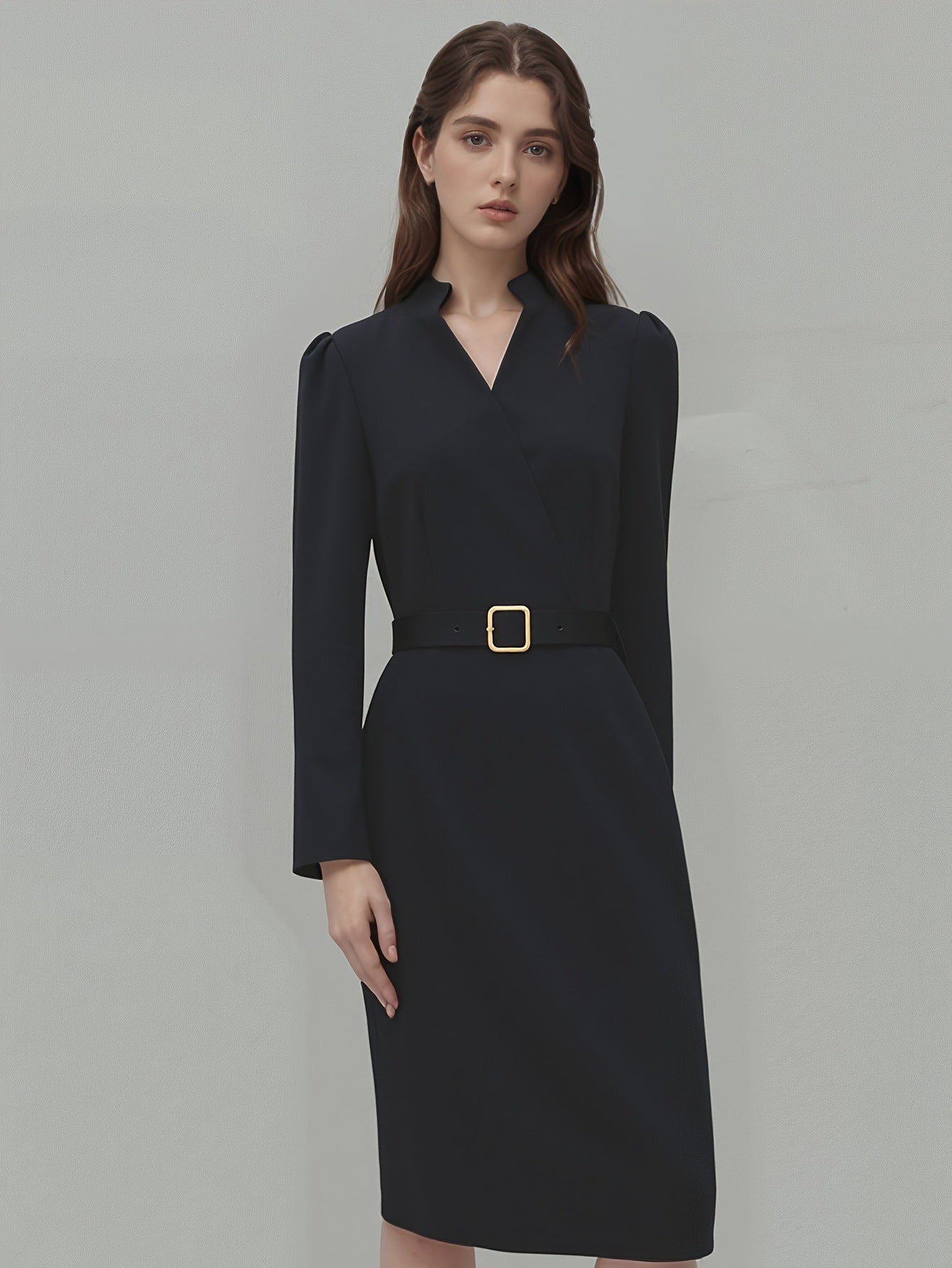 Robe Tailleur Chic Col V