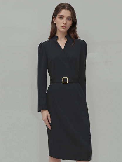 Robe Tailleur Chic Col V