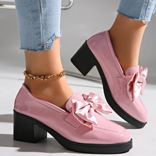 Escarpins Femme Glamour – Talons Hauts & Détail Nœud Chic